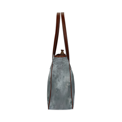 Dark grey letter vintage batik look Classic Tote Bag (Model 1644)