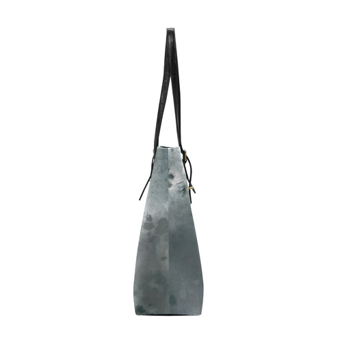 Dark grey letter vintage batik look Euramerican Tote Bag/Small (Model 1655)