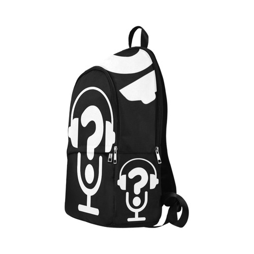 Alt FAQs BackPaq (Black on White) Fabric Backpack for Adult (Model 1659)