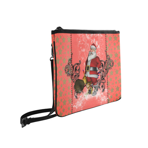 Santa claus with helper, phoenix Slim Clutch Bag (Model 1668)