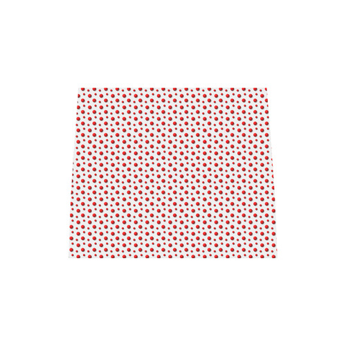 Rambunctious Red Polka Dots on Winter White Boston Handbag (Model 1621)