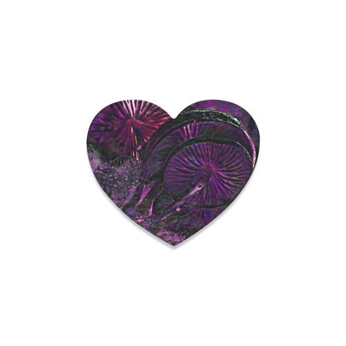 Shroom Art Heart Coaster