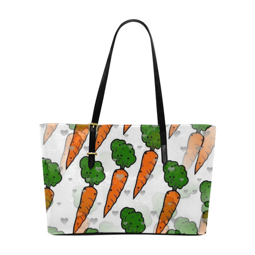 Carrot Popart by NIco Bielow Euramerican Tote Bag/Large (Model 1656)