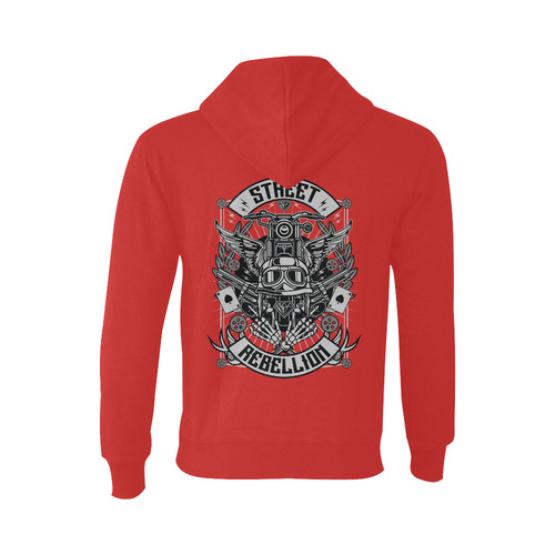 Street Rebellion Red Oceanus Hoodie Sweatshirt (NEW) (Model H03)