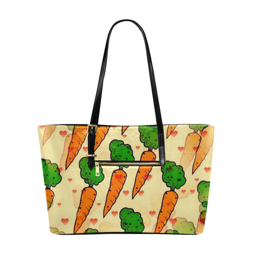 Carrot Popart by NIco Bielow Euramerican Tote Bag/Large (Model 1656)