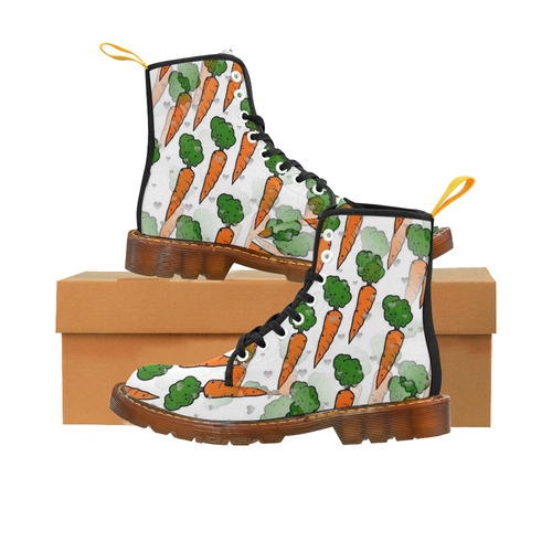 Carrot Popart by NIco Bielow Martin Boots For Women Model 1203H