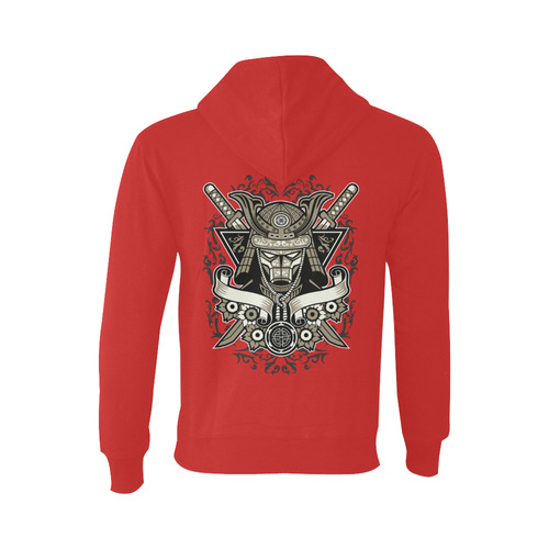 Samurai Red Oceanus Hoodie Sweatshirt (NEW) (Model H03)