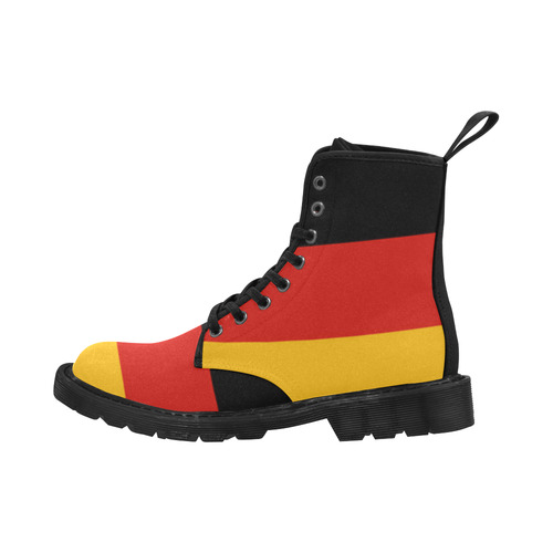 German Flag Colored Stripes Martin Boots for Men (Black) (Model 1203H)