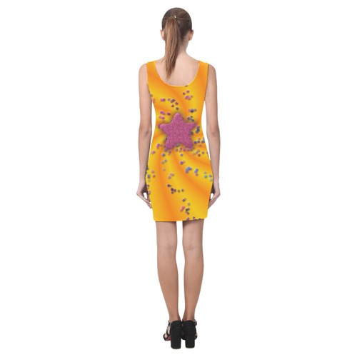 mango swirl Medea Vest Dress (Model D06)
