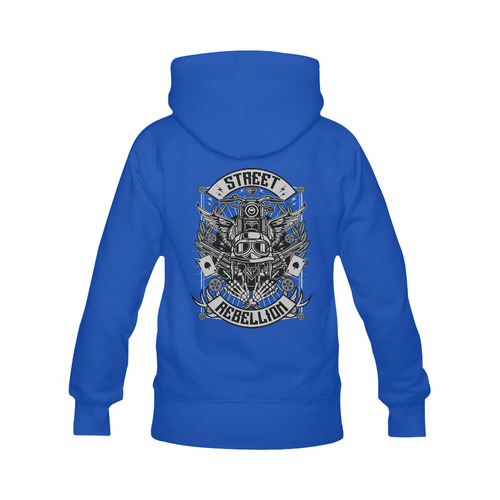 Street Rebellion Blue Men's Classic Hoodie (Remake) (Model H10)