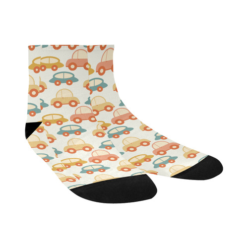 seamless retro cars Quarter Socks