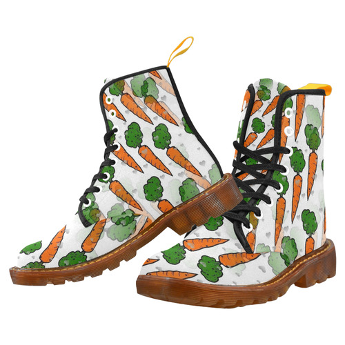 Carrot Popart by NIco Bielow Martin Boots For Women Model 1203H