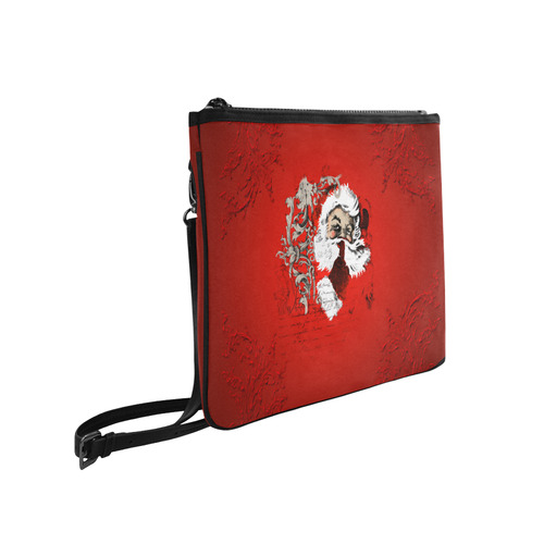 Christmas time, Santa Claus Slim Clutch Bag (Model 1668)