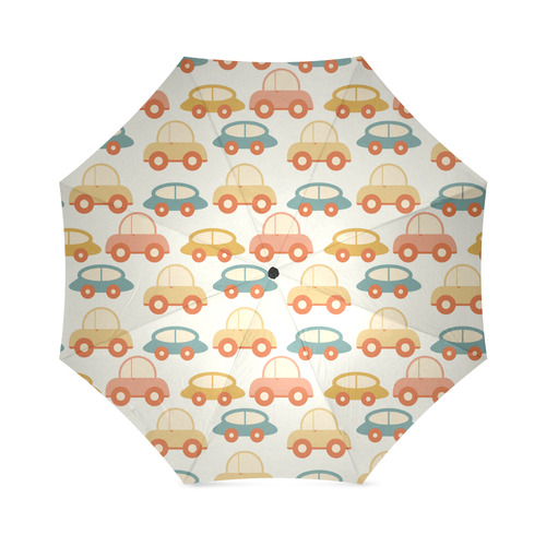 seamless retro cars Foldable Umbrella (Model U01)