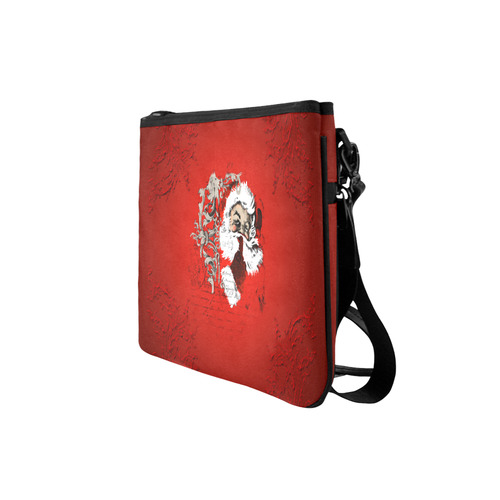 Christmas time, Santa Claus Slim Clutch Bag (Model 1668)