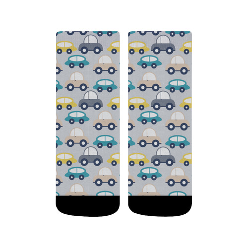 kids retro cars Quarter Socks