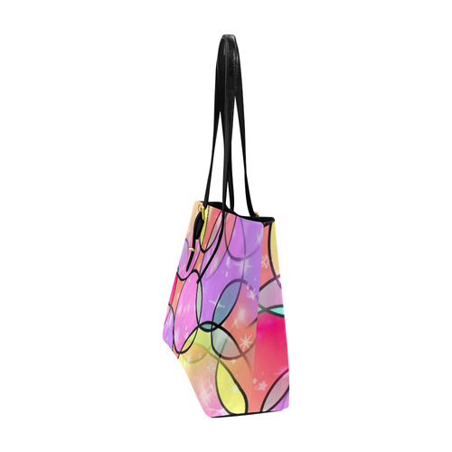 Round Pattern by Popart Lover Euramerican Tote Bag/Large (Model 1656)