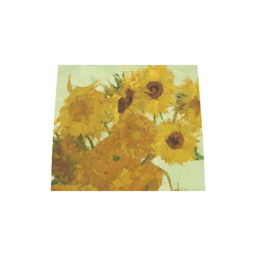 Van Gogh Sunflowers Low Poly Triangles Boston Handbag (Model 1621)