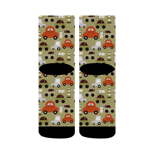 toy cars pattern Crew Socks