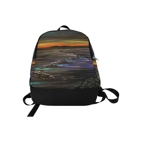 Night Walk Large Fabric Backpack for Adult (Model 1659)