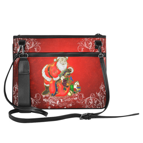 Cute toon Santa claus Slim Clutch Bag (Model 1668)