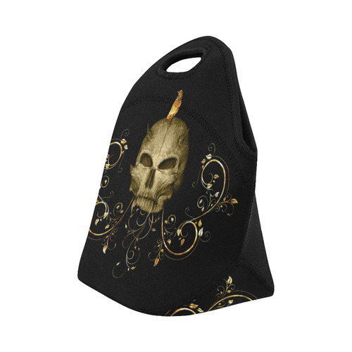 The golden skull Neoprene Lunch Bag/Small (Model 1669)