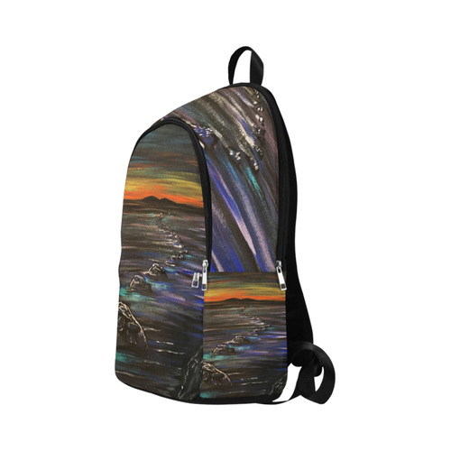 Night Walk Large Fabric Backpack for Adult (Model 1659)