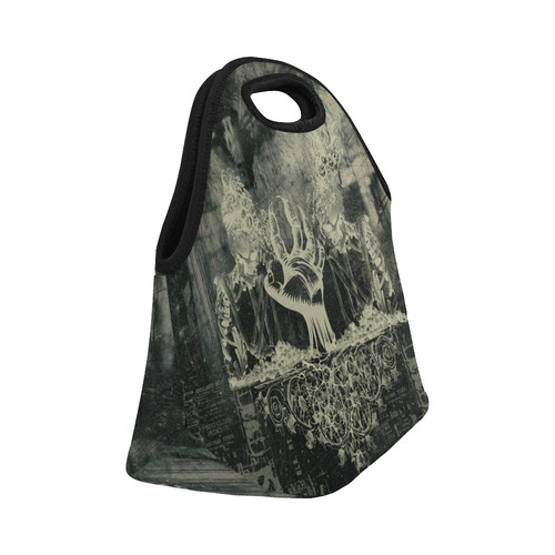 The dark side, skulls Neoprene Lunch Bag/Small (Model 1669)