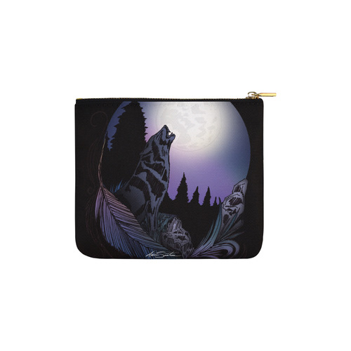 Howling Wolf Carry-All Pouch 6''x5''