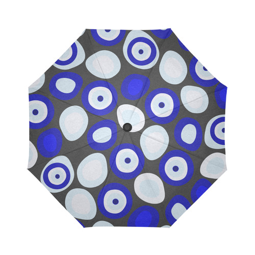 Evil Eye Pattern Auto-Foldable Umbrella (Model U04)