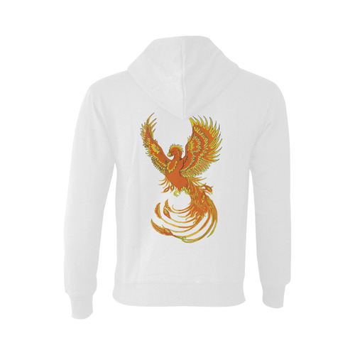 Phoenix Rising White Oceanus Hoodie Sweatshirt (NEW) (Model H03)