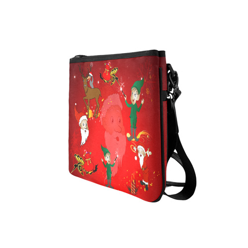 Funny christmas design Slim Clutch Bag (Model 1668)