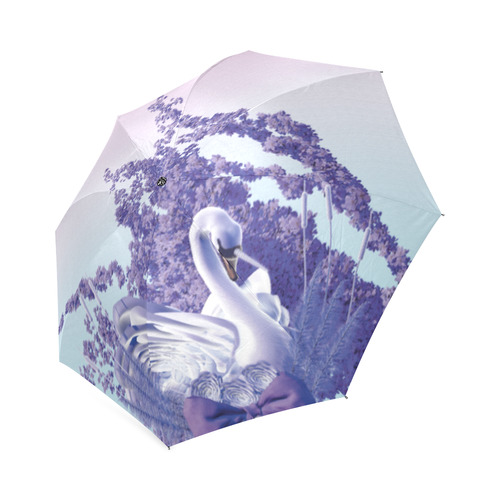 mystic swan Foldable Umbrella (Model U01)