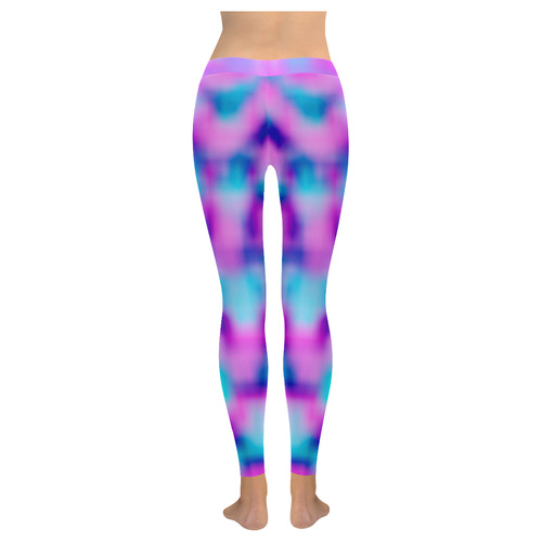 Colorful design by J.Stas Women's Low Rise Leggings (Invisible Stitch) (Model L05)