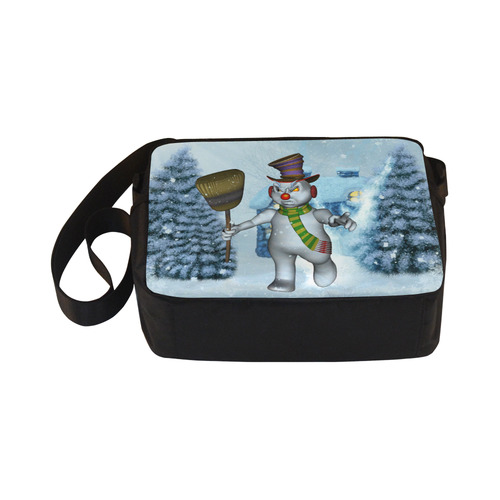 Funny grimly snowman Classic Cross-body Nylon Bags (Model 1632)