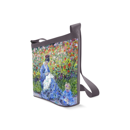 Madame Monet Child Garden Triangles Crossbody Bags (Model 1613)