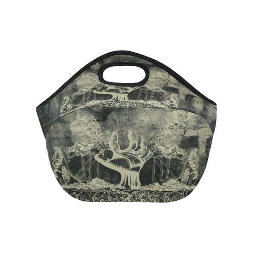 The dark side, skulls Neoprene Lunch Bag/Small (Model 1669)