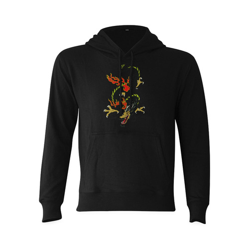 Black Chinese Dragon Black Oceanus Hoodie Sweatshirt (NEW) (Model H03)