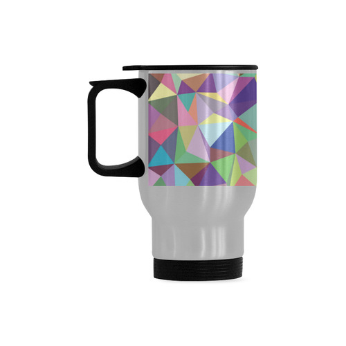 Mosaic Pattern 5 Travel Mug (Silver) (14 Oz)