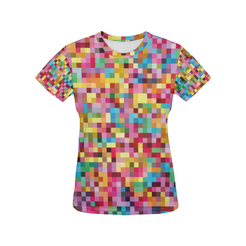 Mosaic Pattern 2 All Over Print T-Shirt for Women (USA Size) (Model T40)