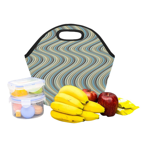 wavy fall Neoprene Lunch Bag/Small (Model 1669)