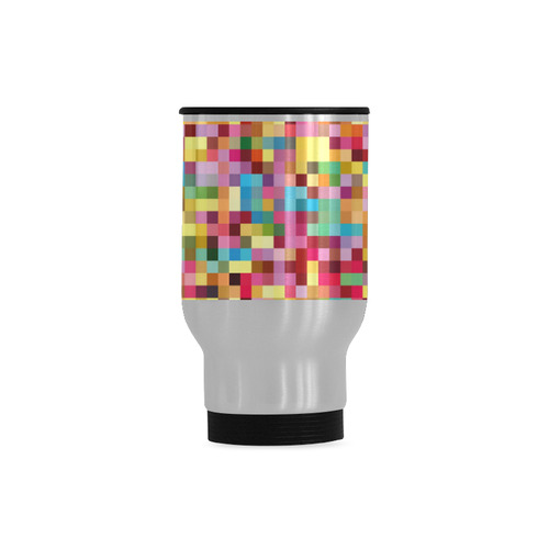 Mosaic Pattern 2 Travel Mug (Silver) (14 Oz)