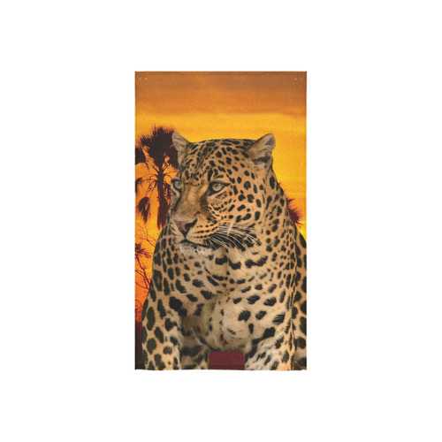 Leopard and Sunset Custom Towel 16"x28"