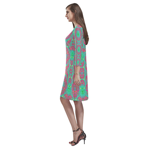 tapis  10 Rhea Loose Round Neck Dress(Model D22)
