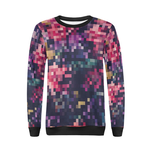 Mosaic Pattern 8 All Over Print Crewneck Sweatshirt for Women (Model H18)