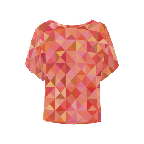 Mosaic Pattern 6 Women's Batwing-Sleeved Blouse T shirt (Model T44)