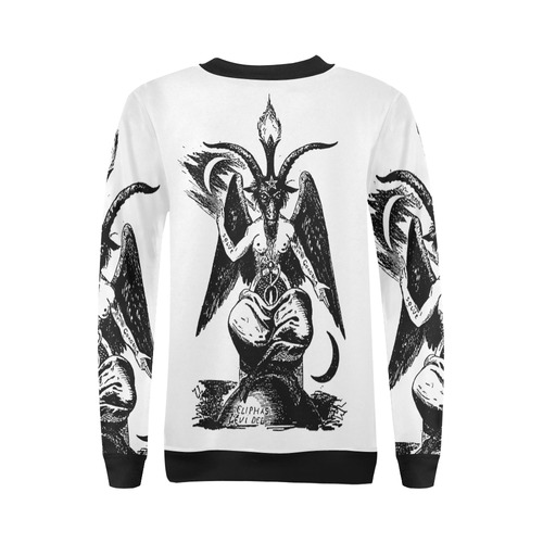 The Demon Baphomet 2 All Over Print Crewneck Sweatshirt for Women (Model H18)