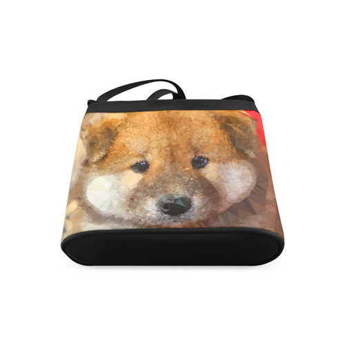 Cute Puppy Low Poly Vector Triangles Crossbody Bags (Model 1613)