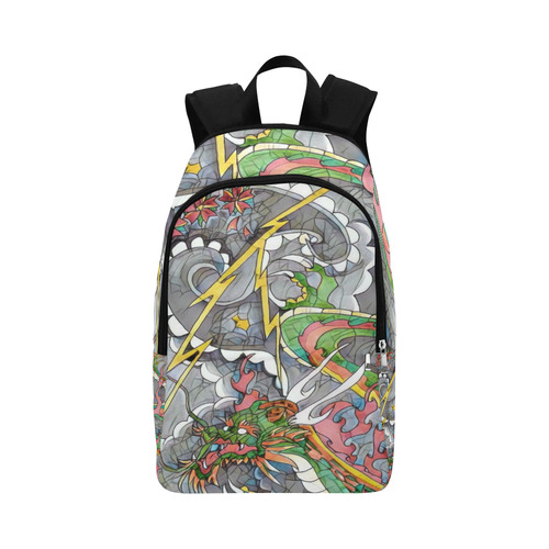 Draon fire Fabric Backpack for Adult (Model 1659)