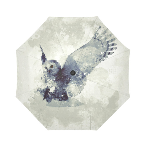 Wonderful owl, watercolor Auto-Foldable Umbrella (Model U04)